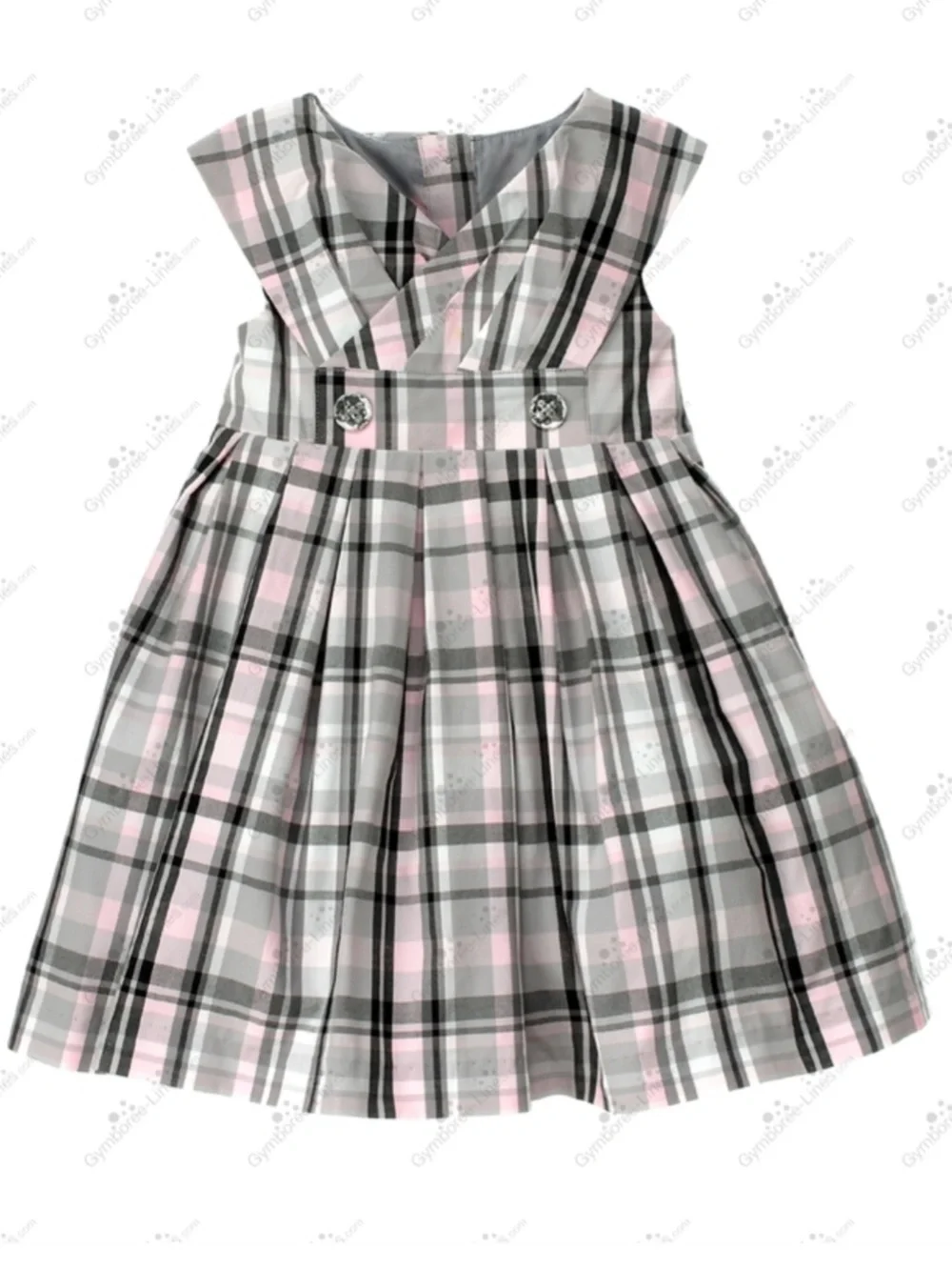 Vintage Gymboree Plaid Holiday Dress Tulle Lined Toddler Girl 100% Cotton Poplin